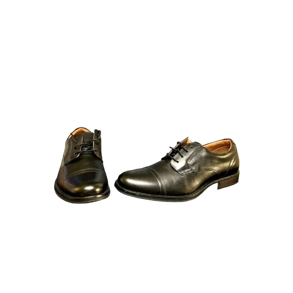 George Mens Branford Casual Dress‎ Oxfords Black Shoes Size 13